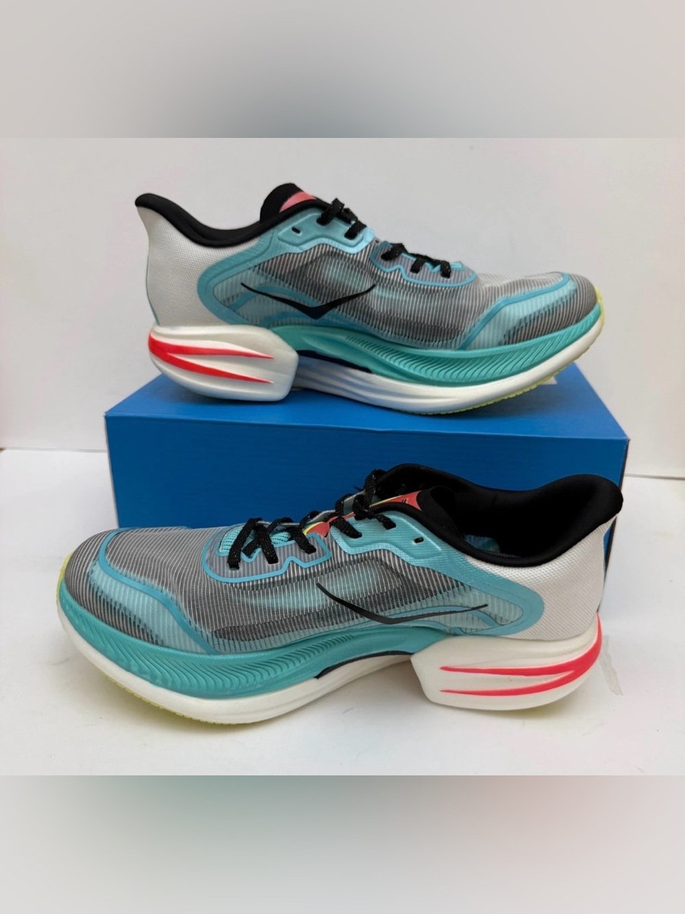 Hoka ONE ONE 🔥 Cielo X1 2.0 Frost Black Running Shoes 1162053 FLCK NEW - Picture 2 of 11